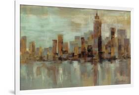 Misty Day in Manhattan-Silvia Vassileva-Framed Art Print