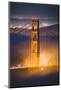 Misty Ethereal Beautiful Golden Gate Bridge, San Francisco Cityscape-Vincent James-Mounted Photographic Print