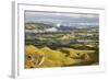 Misty Farmland from Black Mountain-Stuart Black-Framed Photographic Print