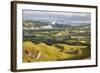 Misty Farmland from Black Mountain-Stuart Black-Framed Photographic Print