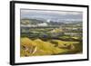 Misty Farmland from Black Mountain-Stuart Black-Framed Photographic Print