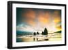 Misty Fire in the Sky at Rodeo Beach, Marin Headlands-Vincent James-Framed Photographic Print