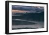 Misty Foggy Morning at Yellowstone River Bend-null-Framed Photographic Print