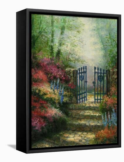 Misty Gate-Jason Blackstone-Framed Stretched Canvas