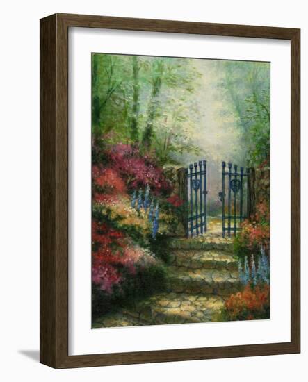 Misty Gate-Jason Blackstone-Framed Art Print