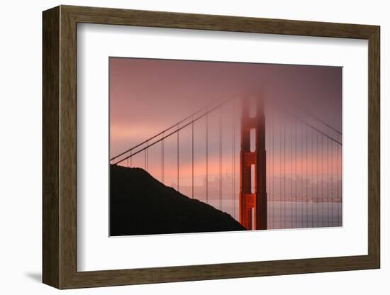 Misty Golden Gate Tower, San Francisco California-Vincent James-Framed Photographic Print