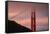 Misty Golden Gate Tower, San Francisco California-Vincent James-Framed Stretched Canvas