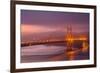 Misty Golden Morning, Golden Gate Bridge, San Francisco-Vincent James-Framed Photographic Print