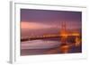 Misty Golden Morning, Golden Gate Bridge, San Francisco-Vincent James-Framed Photographic Print