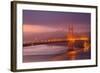 Misty Golden Morning, Golden Gate Bridge, San Francisco-Vincent James-Framed Photographic Print