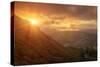 Misty Golden Sunset at the Marin Headlands-Vincent James-Stretched Canvas