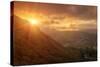 Misty Golden Sunset at the Marin Headlands-Vincent James-Stretched Canvas