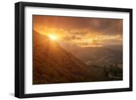 Misty Golden Sunset at the Marin Headlands-Vincent James-Framed Photographic Print