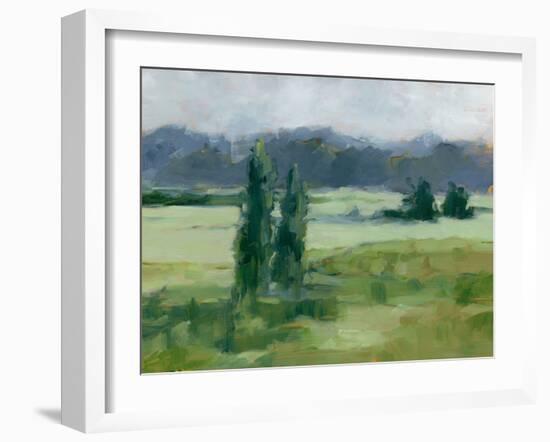 Misty Green Valley I-Ethan Harper-Framed Art Print