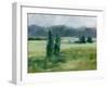 Misty Green Valley I-Ethan Harper-Framed Art Print