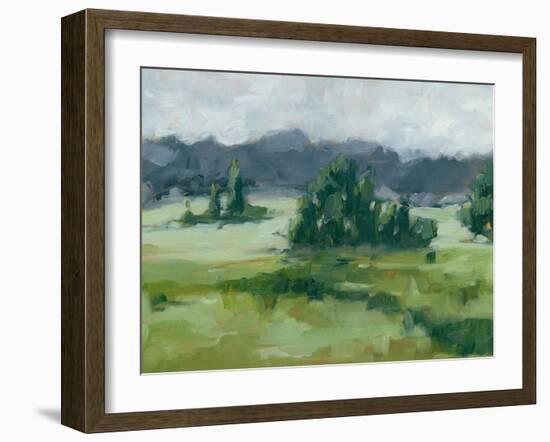 Misty Green Valley II-Ethan Harper-Framed Art Print