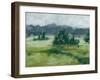 Misty Green Valley II-Ethan Harper-Framed Art Print