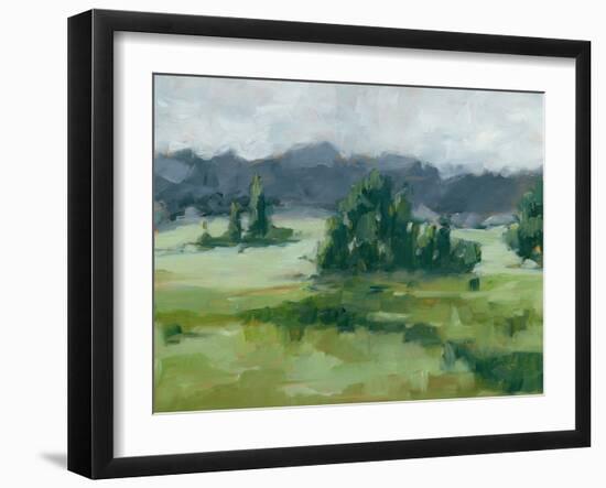 Misty Green Valley II-Ethan Harper-Framed Art Print