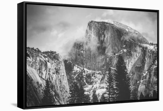 Misty Half Dome at Yosemite, California-Vincent James-Framed Stretched Canvas