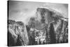 Misty Half Dome at Yosemite, California-Vincent James-Stretched Canvas