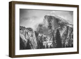 Misty Half Dome at Yosemite, California-Vincent James-Framed Premium Photographic Print