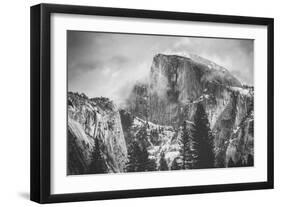 Misty Half Dome at Yosemite, California-Vincent James-Framed Premium Photographic Print