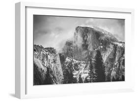 Misty Half Dome at Yosemite, California-Vincent James-Framed Premium Photographic Print