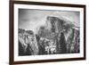 Misty Half Dome at Yosemite, California-Vincent James-Framed Photographic Print