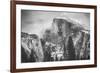 Misty Half Dome at Yosemite, California-Vincent James-Framed Photographic Print