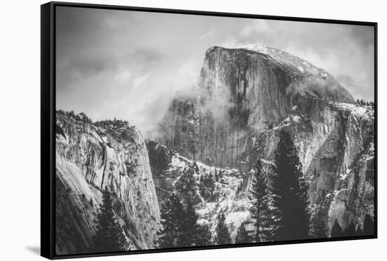 Misty Half Dome at Yosemite, California-Vincent James-Framed Stretched Canvas