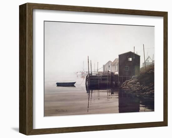 Misty Harbor-David Knowlton-Framed Giclee Print