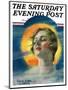 "Misty Harvest Moon," Saturday Evening Post Cover, November 10, 1928-William Haskell Coffin-Mounted Giclee Print