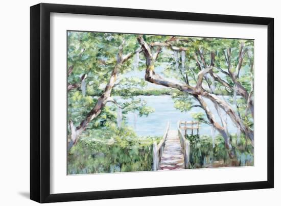 Misty Lake-Julie DeRice-Framed Art Print