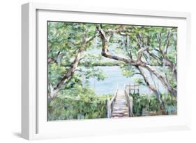 Misty Lake-Julie DeRice-Framed Art Print