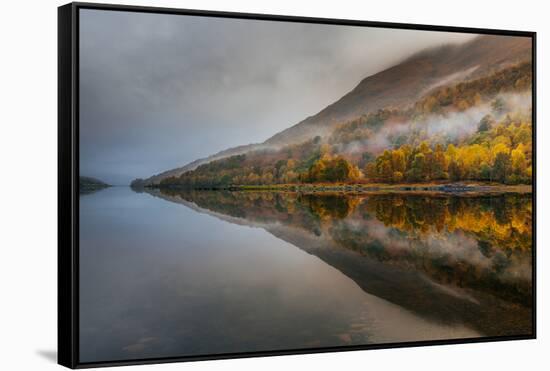 Misty Loch-Adrian Popan-Framed Stretched Canvas