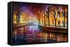 Misty Melody-Leonid Afremov-Framed Stretched Canvas