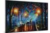 Misty Mood-Leonid Afremov-Mounted Art Print