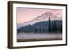 Misty Morning at Mount Hood Meadow-Vincent James-Framed Photographic Print