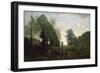 Misty Morning, C.1865-Jean-Baptiste-Camille Corot-Framed Giclee Print