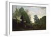 Misty Morning, C.1865-Jean-Baptiste-Camille Corot-Framed Giclee Print