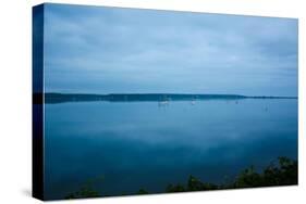 Misty Morning East Hampton NY Harbor Photo Poster-null-Stretched Canvas