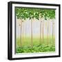 Misty Morning Forest-Herb Dickinson-Framed Photographic Print