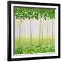 Misty Morning Forest-Herb Dickinson-Framed Photographic Print