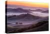Misty Morning Hills, Petaluma California-Vincent James-Stretched Canvas