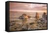 Misty Morning Light at Mono Lake, Eastern Sierras-Vincent James-Framed Stretched Canvas