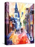 Misty Morning On Chartres Street-Diane Millsap-Stretched Canvas