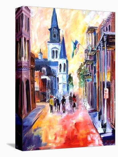 Misty Morning On Chartres Street-Diane Millsap-Stretched Canvas