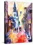 Misty Morning On Chartres Street-Diane Millsap-Stretched Canvas