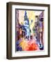 Misty Morning On Chartres Street-Diane Millsap-Framed Art Print