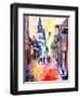 Misty Morning On Chartres Street-Diane Millsap-Framed Art Print